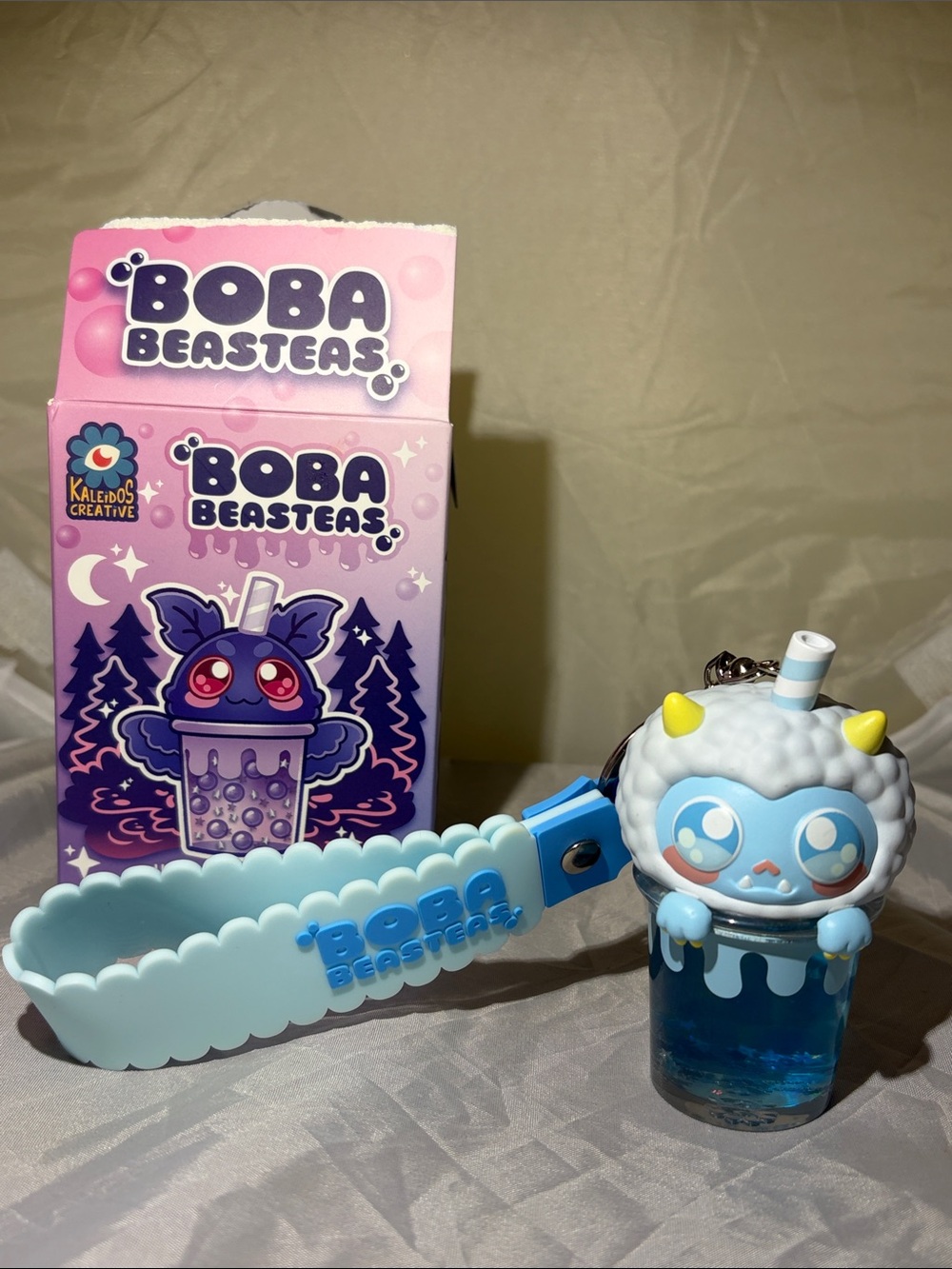 Kaleidos Creative Boba Beasteas Blind Box Keychain - Yeti Winter Melon Tea